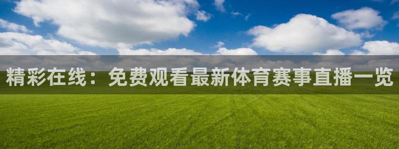 精彩在线：免费观看最新体育赛事直播一览